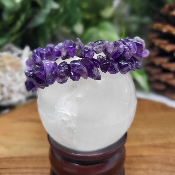 Amethyst Elastic Bracelets