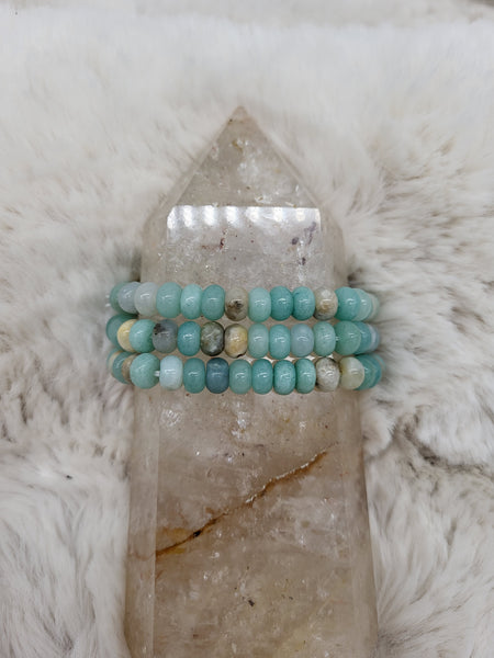 Sky Blue Quartz Elastic Bracelet