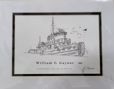 “William C. Gaynor” - Printed Sketch (8.5x11”) by David Robillard #74R