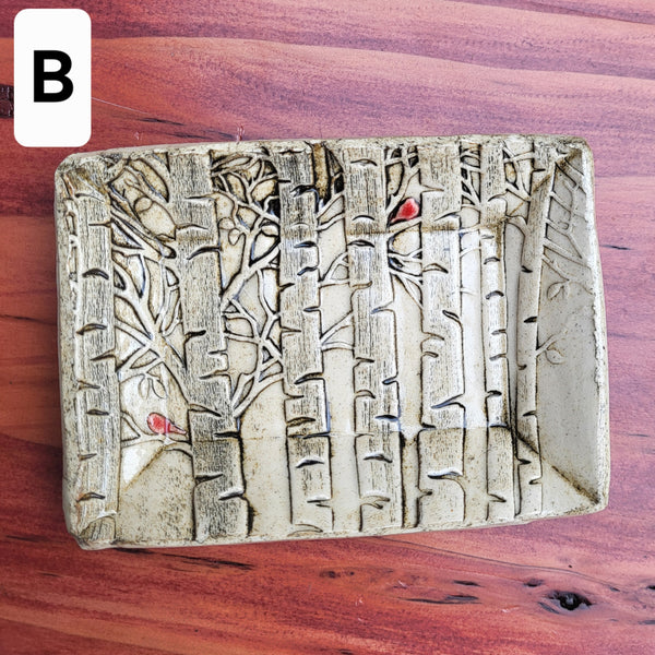 Cardinal Soap Dish by Liz Butler