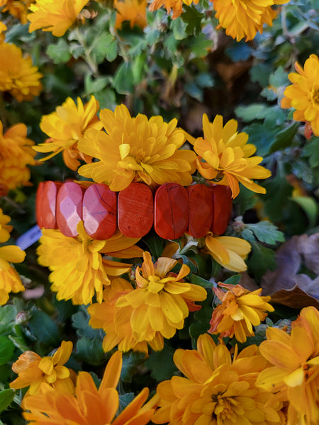 Red Jasper Elastic Bracelets