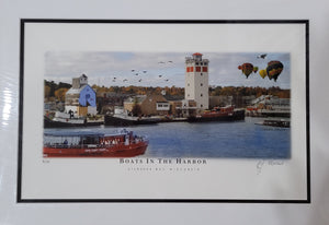 “Boats In The Harbor” - Printed Sketch (13x19”) by David Robillard #70