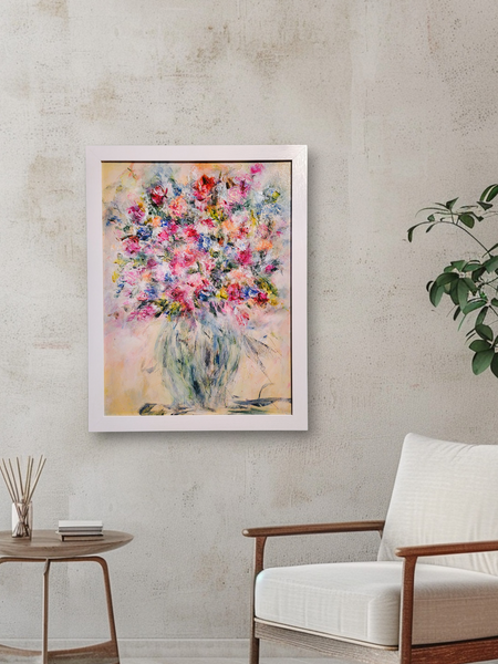 "Love & Affection" - by Terry Lundahl - Framed Original Acrylic
