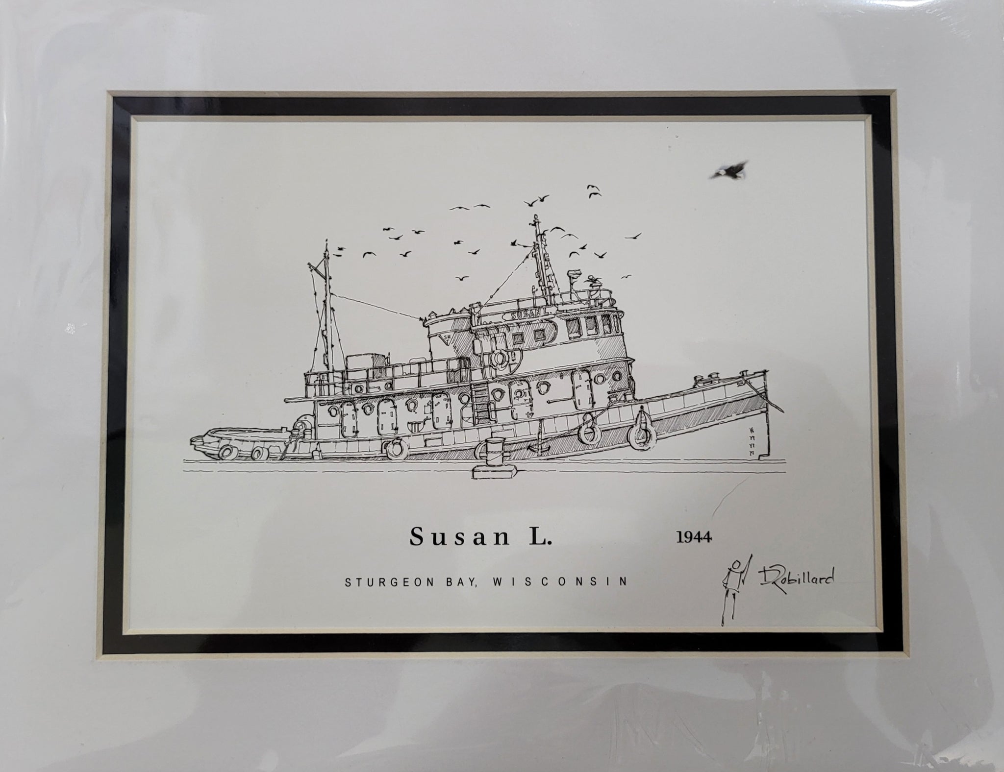“Susan L - Printed Sketch (8.5x11”) by David Robillard #74L