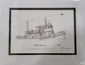 “Susan L - Printed Sketch (8.5x11”) by David Robillard #74L