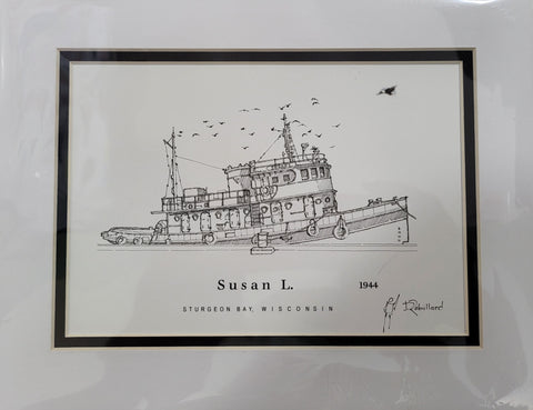“Susan L - Printed Sketch (8.5x11”) by David Robillard #74L
