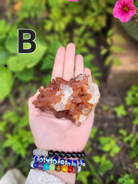 Tangerine Quartz Clusters