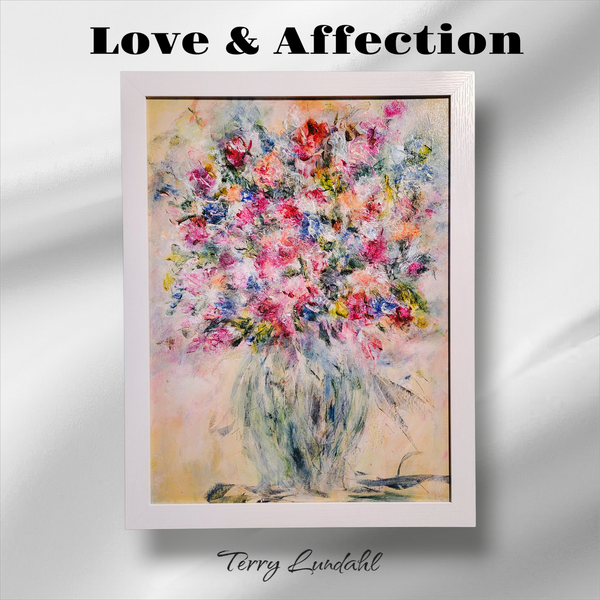 "Love & Affection" - by Terry Lundahl - Framed Original Acrylic