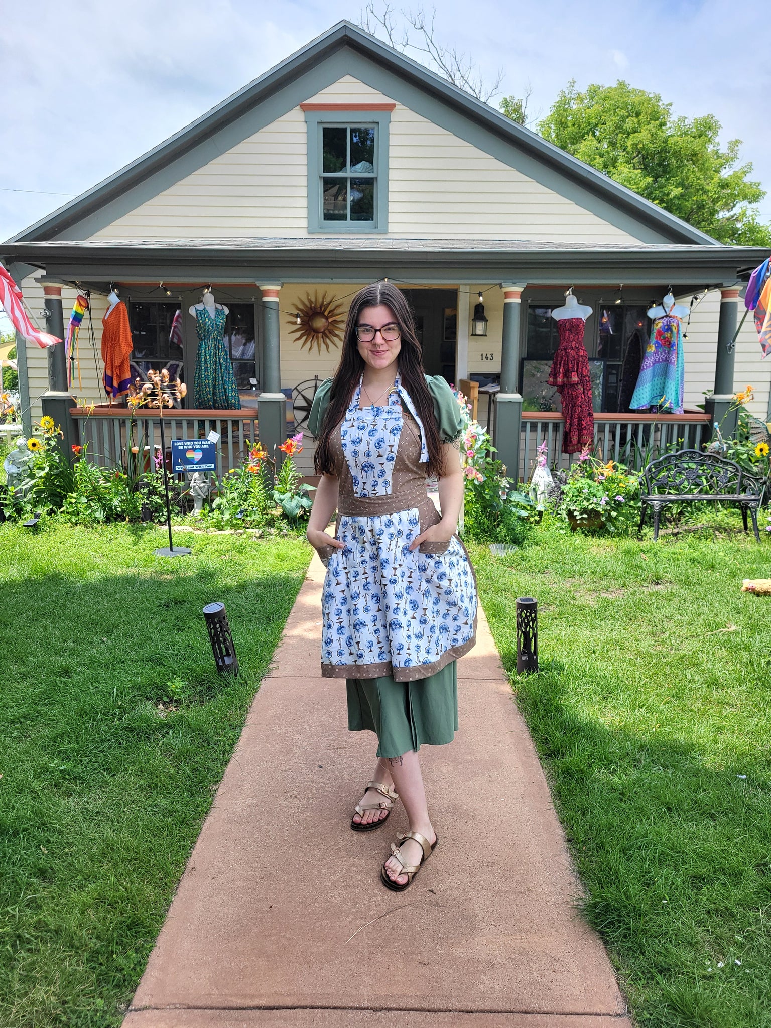 “Globetrotter” - Full Apron by Mikaela Benner