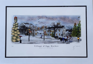 “Village of Egg Harbor” - Printed Sketch (13x19”) by David Robillard #13