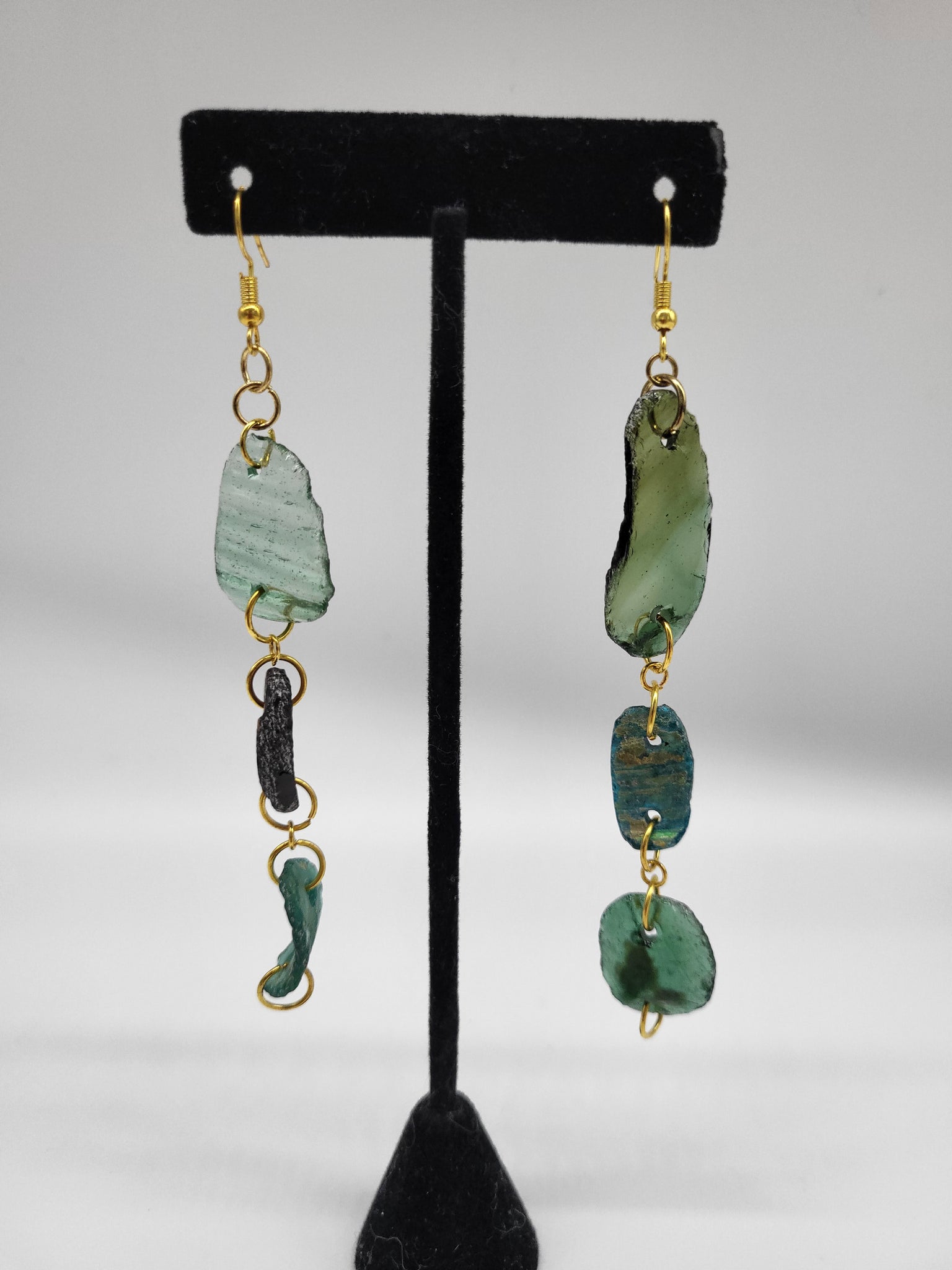 Ancient Roman Glass Earrings Style G - by Nikkie Howard