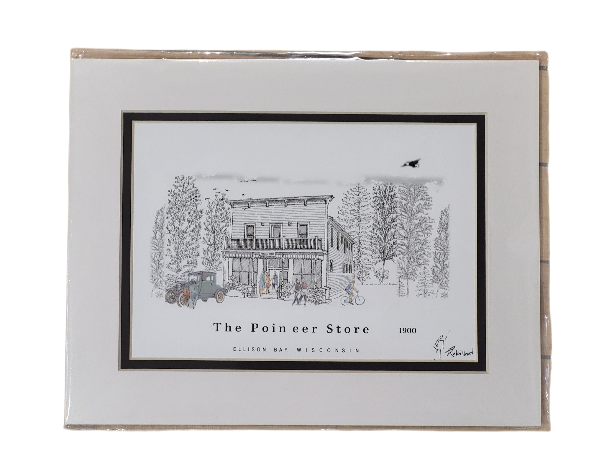 “The Pioneer Store” - Printed Sketch by David Robillard
