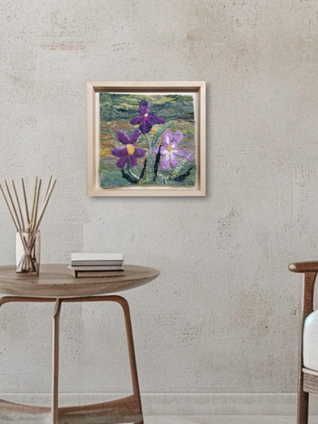 "Iris Friends" Felt Open Frame by Nicole Herbst