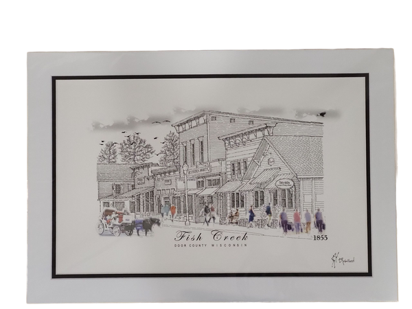 "Fish Creek” - Printed Sketch by David Robillard