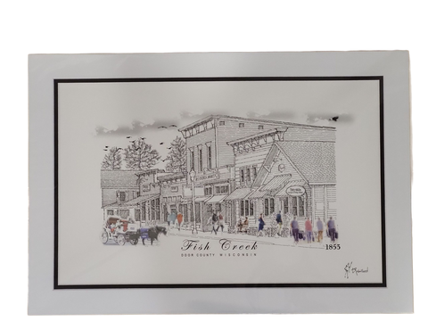 "Fish Creek” - Printed Sketch by David Robillard