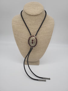 Sterling Silver Red Bolo- Marcia Nickols