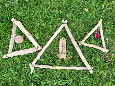 Hanging Driftwood Triangles- JVL Creations