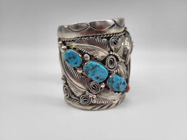 S.K. Thomas Turquoise Sterling Silver Cuff - Marcia Nickols