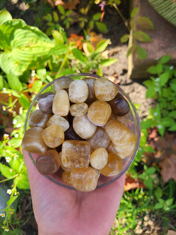 Polished Yellow Fluorite - Pocket Stone