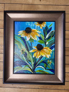 Morning Heartbeat - Framed Original Acrylic by Christina Healy