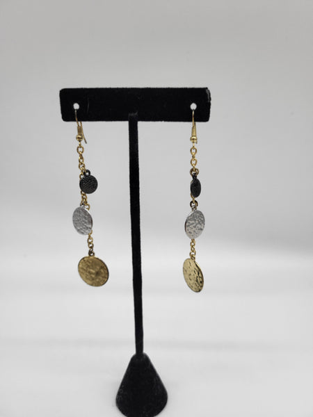 Recycled Metal Drop Earrings by Nikkie Howard