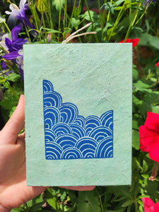 Tree-Free Wave Design Hardcover Journal