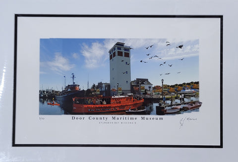 “Door County Maritime Museum” - Printed Sketch (13x19”) by David Robillard #15