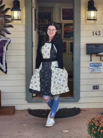 “Bee’s Please” Full Apron - By Mikaela Benner