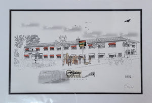 “Holiday Motel” - Printed Sketch (13x19”) by David Robillard #105