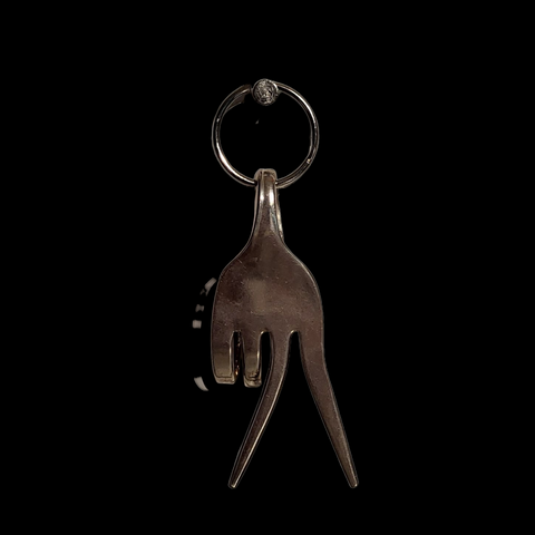 Peace Fork Keychain