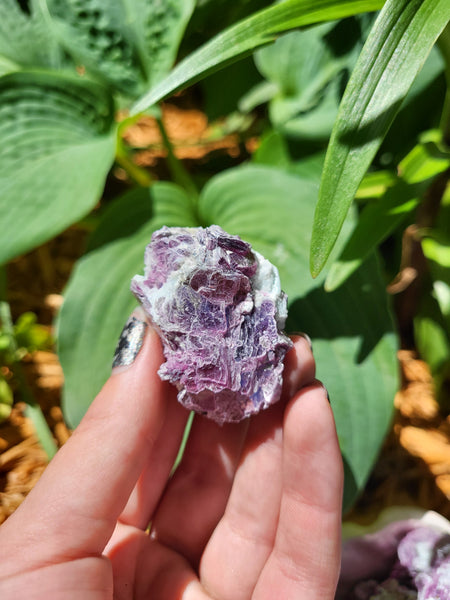 Rough Spark Lepidolite Chunks