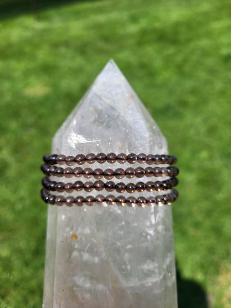 Smokey Quartz Elastic Bracelet