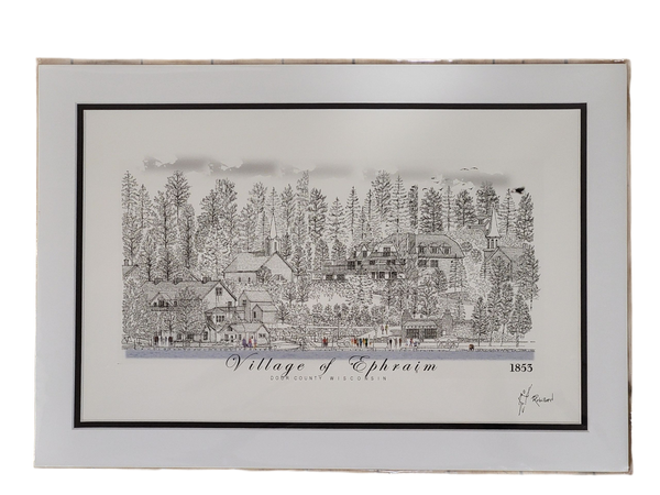 "Village of Ephraim” - Printed Sketch by David Robillard