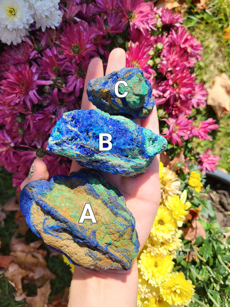 Azurite Malachite Chunks