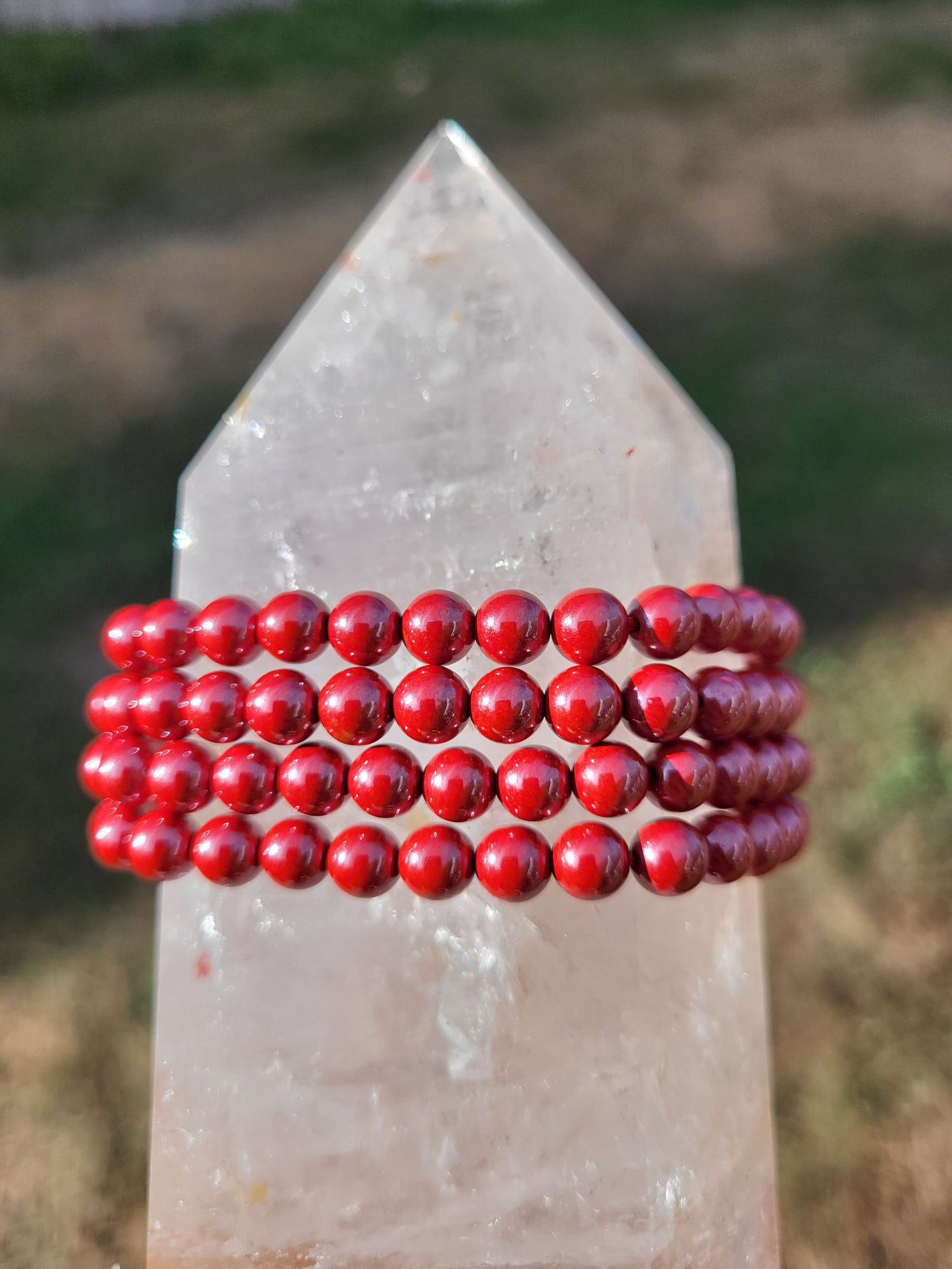 Cinnabar Elastic Bracelet