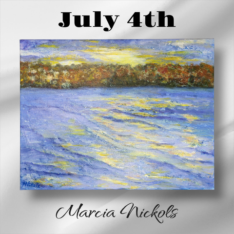 "July 4th" - Original Oil by Marcia Nickols