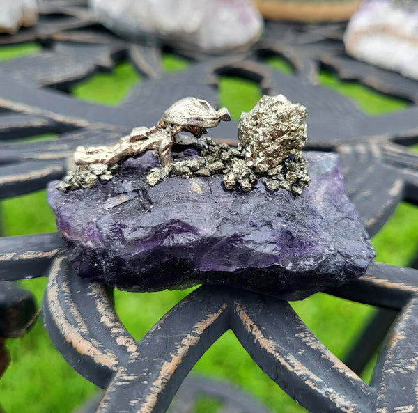 Amethyst or Fluorite Miner