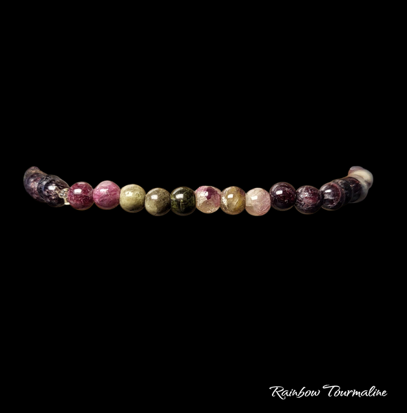 Rainbow Tourmaline Elastic Bracelet
