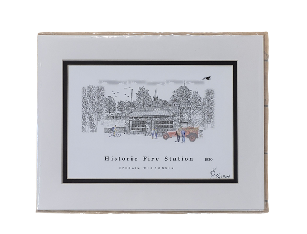 “Historic Fire Station” - Printed Sketch by David Robillard