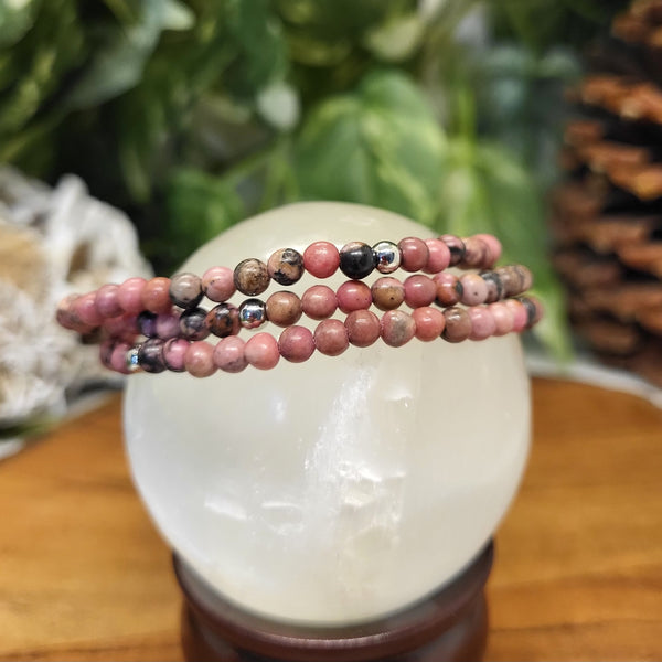 Rhodonite Elastic Bracelet