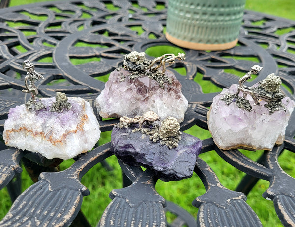 Amethyst or Fluorite Miner