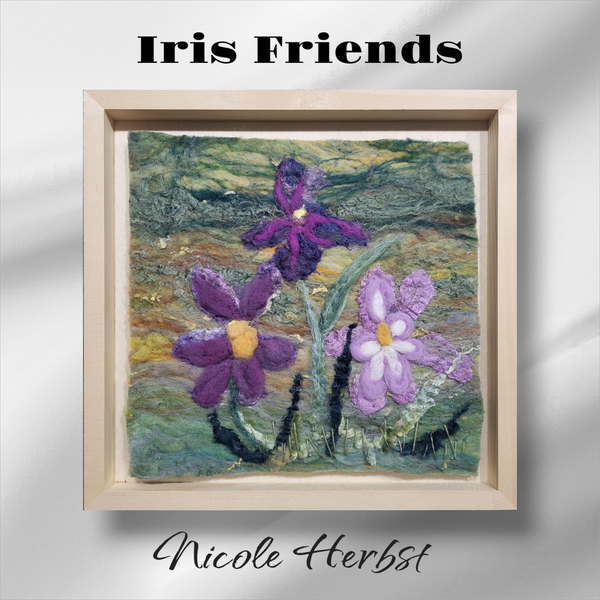 "Iris Friends" Felt Open Frame by Nicole Herbst