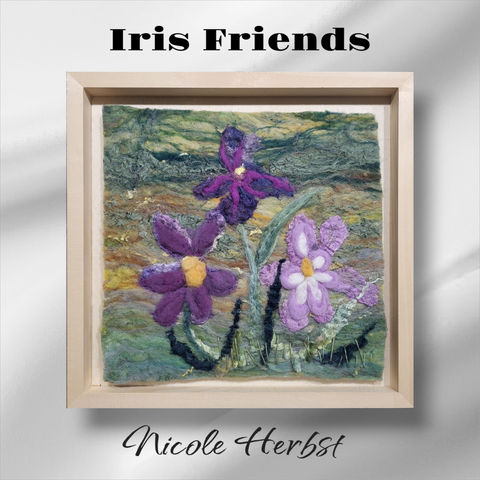 "Iris Friends" Felt Open Frame by Nicole Herbst