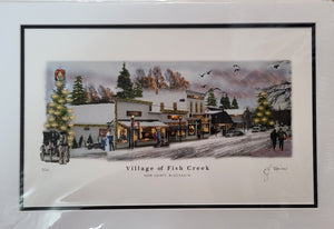 “Village of Fish Creek” - Printed Sketch (13x19”) by David Robillard #20