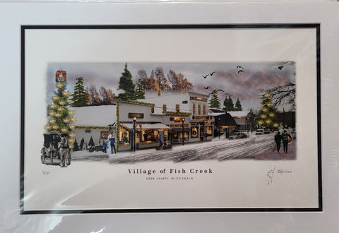 “Village of Fish Creek” - Printed Sketch (13x19”) by David Robillard #20