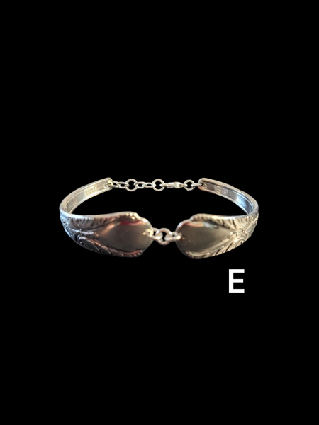 2 Piece Recycled Silverware Bracelet