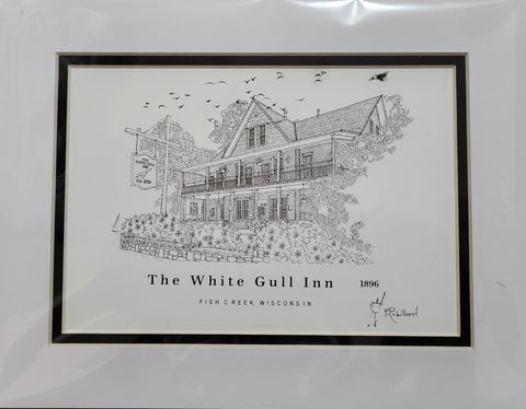 “The White Gull Inn” - Printed Sketch (8.5x11”) by David Robillard #100L