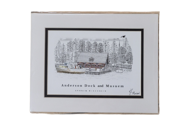 “Anderson Dock & Museum” - Printed Sketch by David Robillard