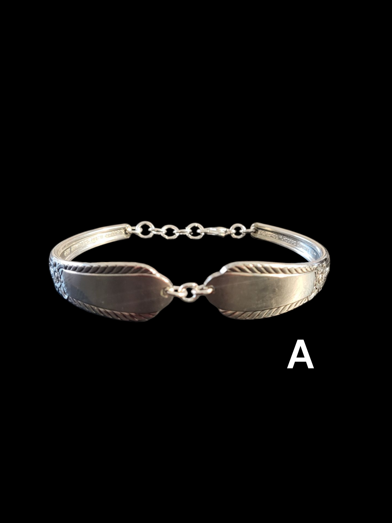 2 Piece Recycled Silverware Bracelet