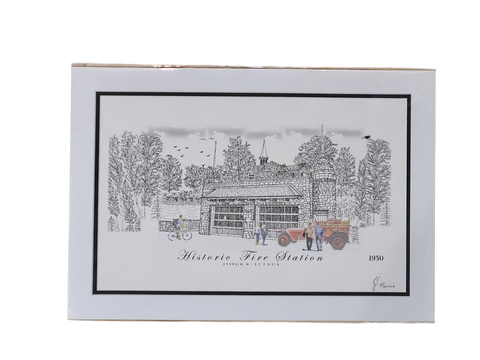 “Historic Fire Station” - Printed Sketch by David Robillard